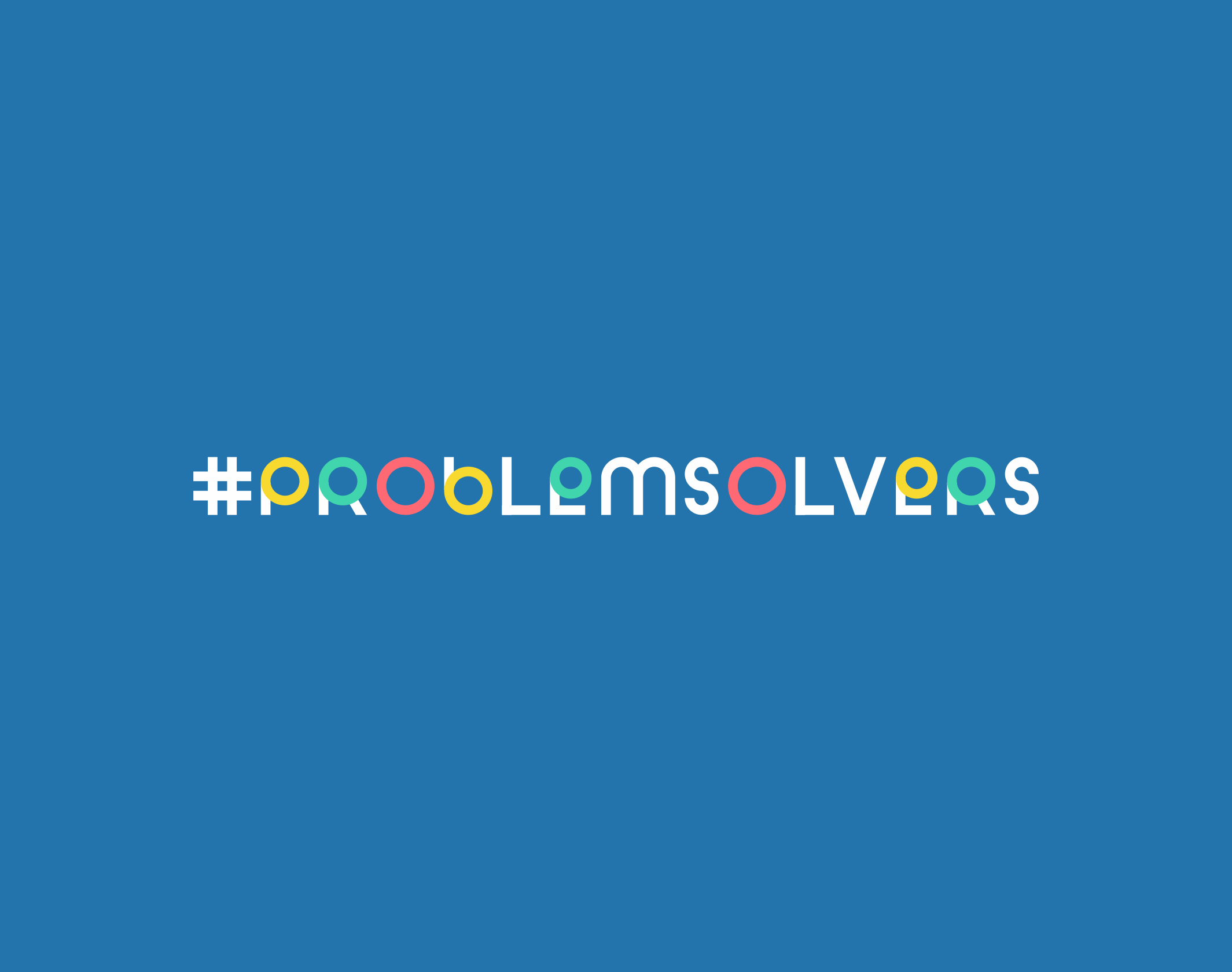 #ProblemSolvers - typographie